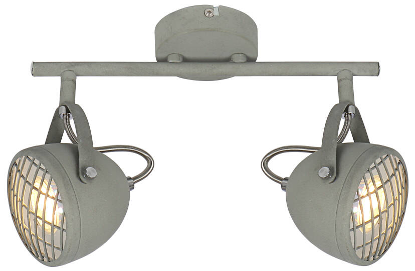 Candellux PENT 92-68057 oprawa oświetleniowa betonowy szary regulacja klosza 2X50W GU10 30cm