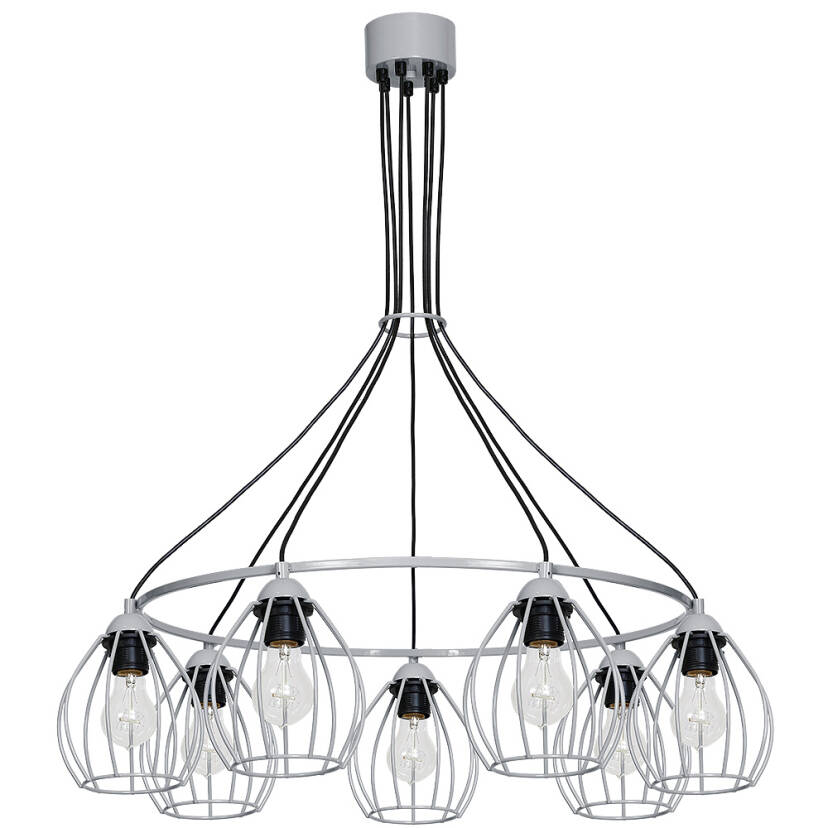 Milagro DON GREY MLP738 lampa wisząca 7xE27 82cm