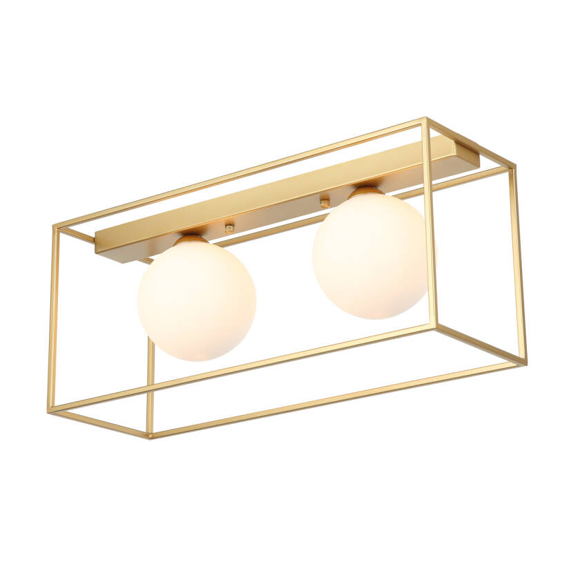Italux Mediamo MXM-4582/2 GD plafon lampa sufitowa złoty G9 2x25W IP20 46,4cm